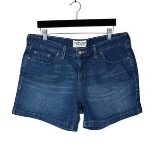 Signature by‎ Levi Strauss Co Womens Blue Denim Shorts Size 14